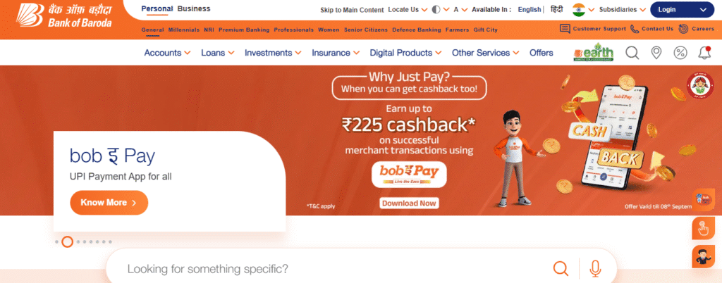 Bank of Baroda Manager, Senior Manager and Other Posts Online Form 2025