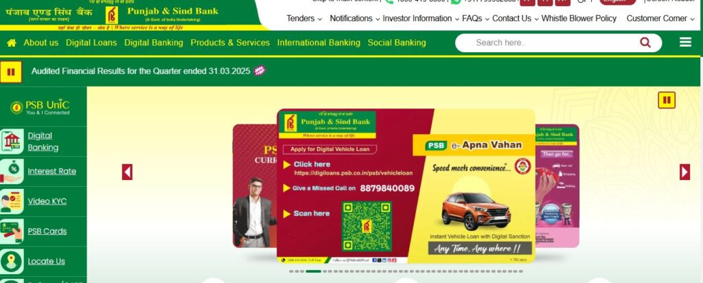 Punjab and Sind Bank Manager 190 Posts Online Form 2025