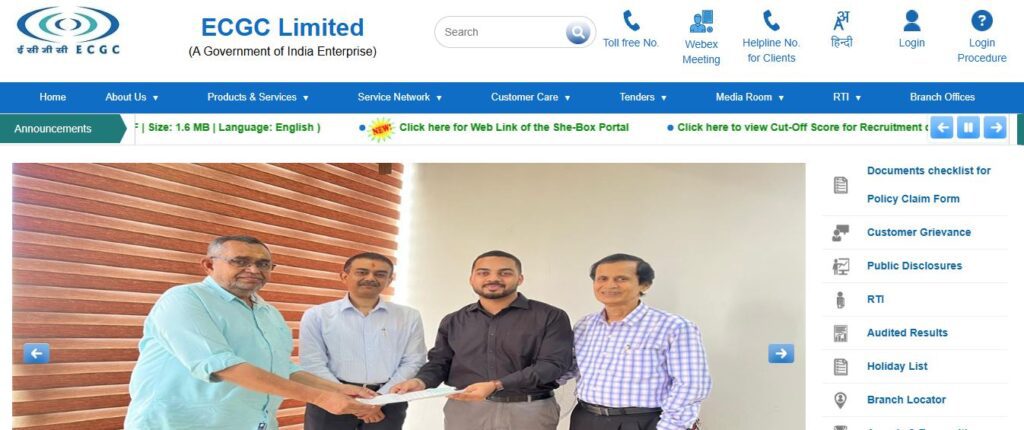 ECGC Probationary Officer (PO) Online Form 2025