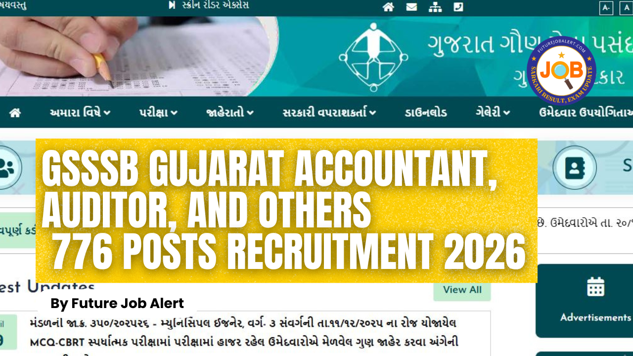 GSSSB Gujarat Accountant, Auditor and Others Post