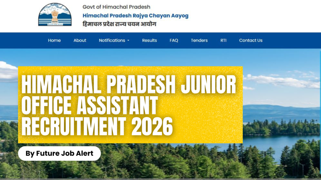 HPRCA Himachal Pradesh Junior Office Assistant Online Form 2026