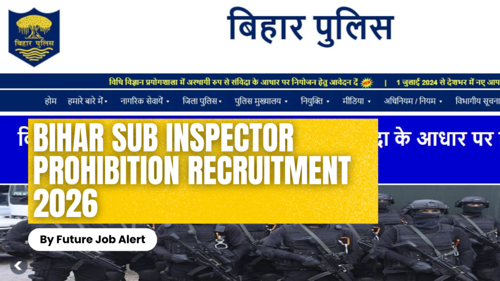 BPSSC Bihar Sub Inspector Prohibition Online Form 2026