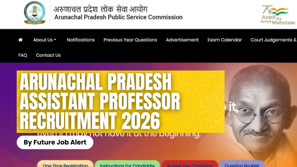 Arunachal Pradesh Assistant Professor