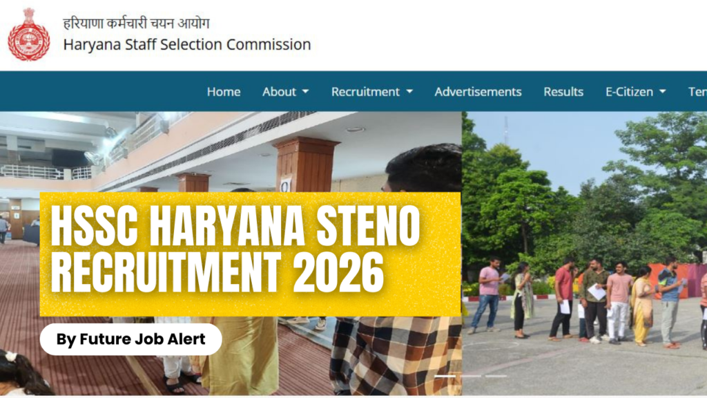 HSSC Haryana Steno Online Form 2026