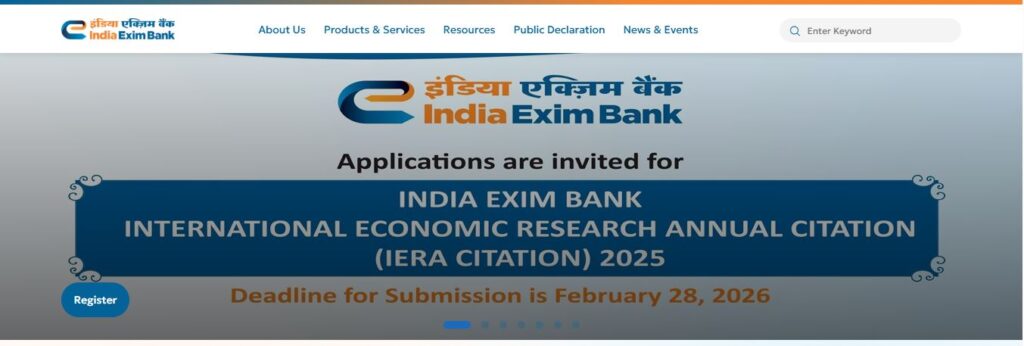 Exim Bank Management Trainee Online Form 2026