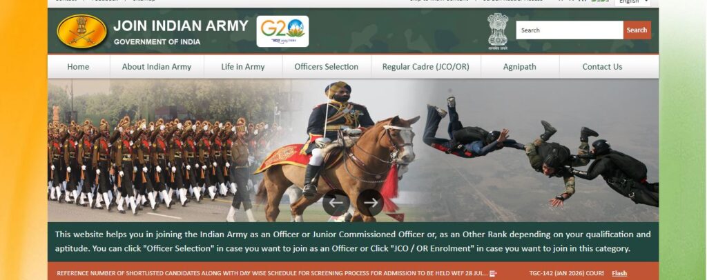 Indian Army 67th SSC Technical Women October 2026 Online Form