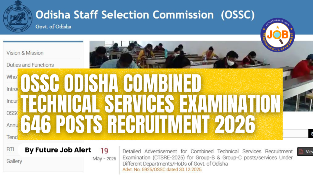 OSSC Odisha Combined Technical Services Examination