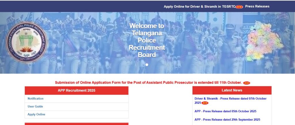 Telangana TGSRTC TST, MST (Traffic & Mechanical Supervisor Trainee) Online Form 2026