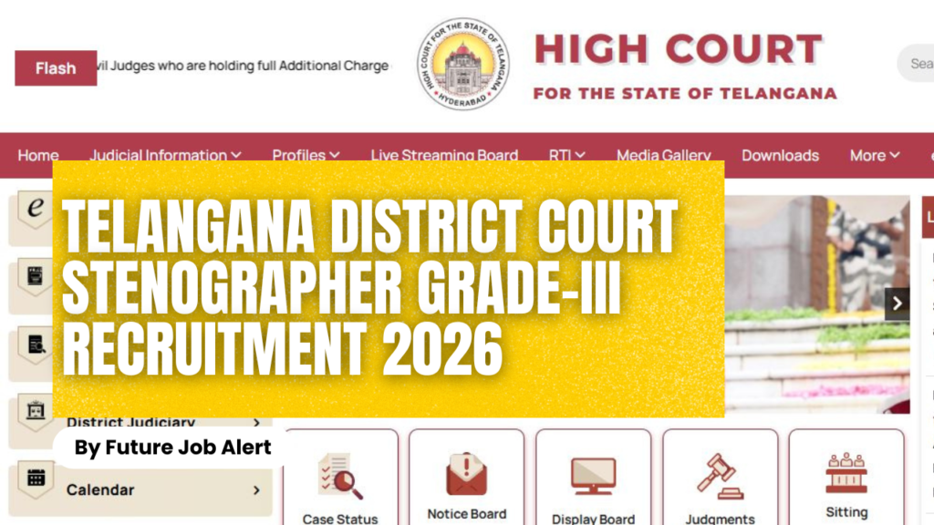 Telangana District Court Stenographer Grade-III