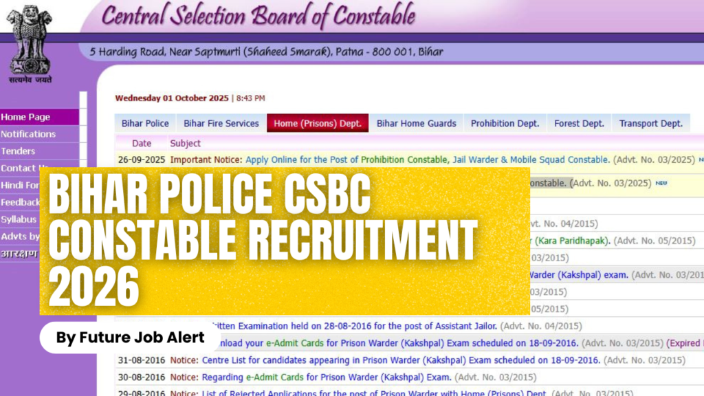 Bihar Police CSBC Constable