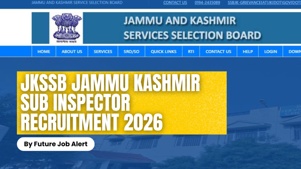 JKSSB Jammu Kashmir Sub Inspector