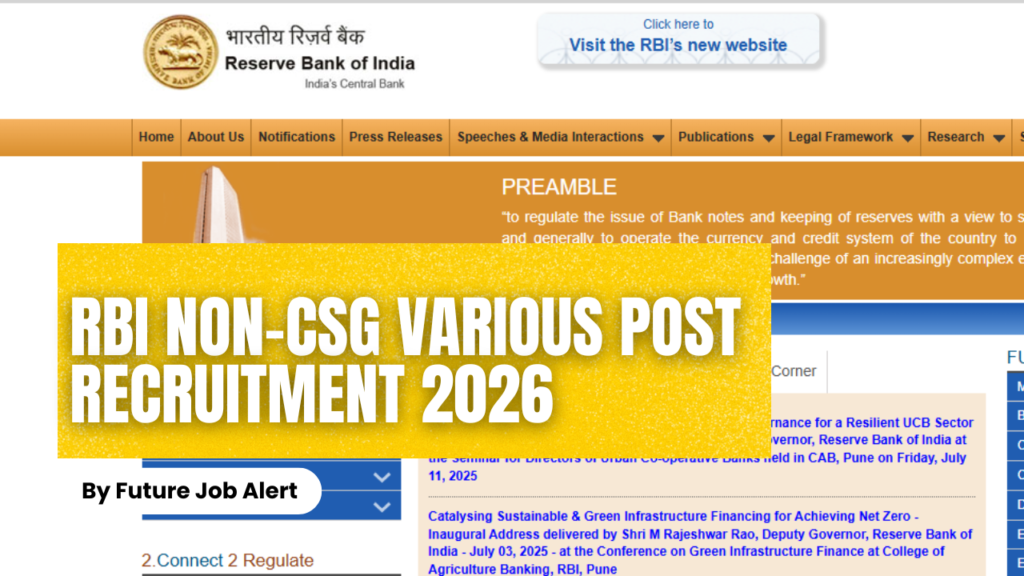 RBI Non-CSG Various Post