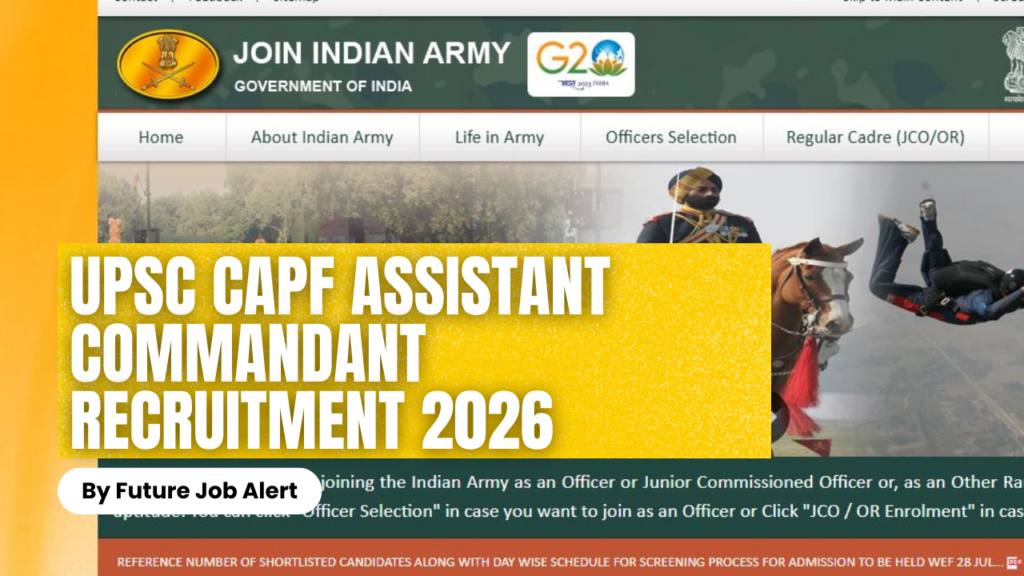 UPSC CAPF Assistant Commandant