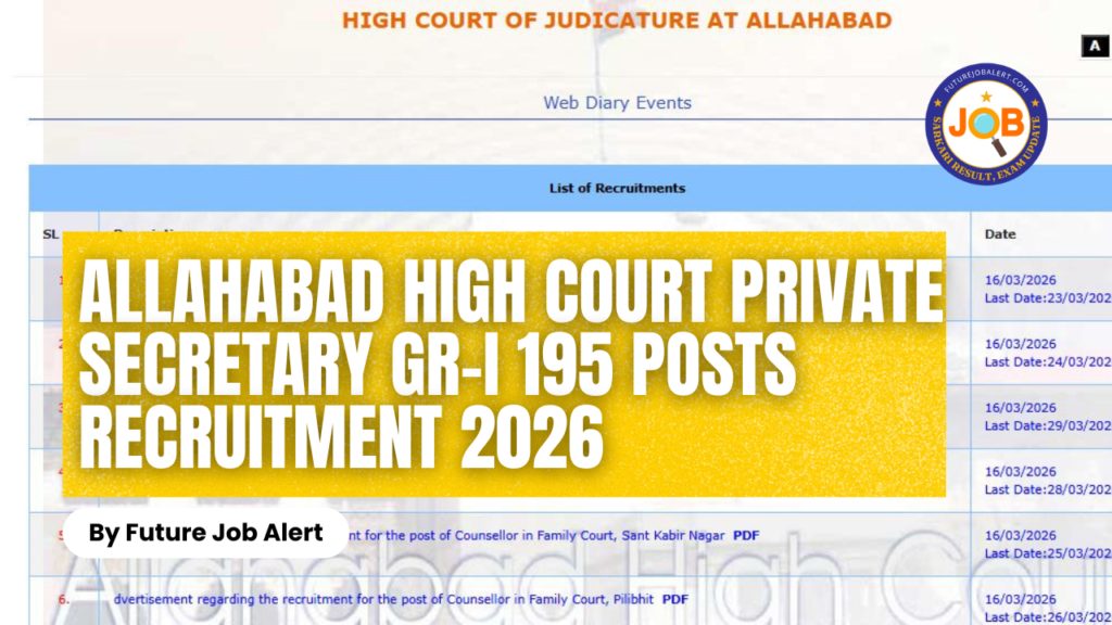 Allahabad HC Private Secretary Gr-I