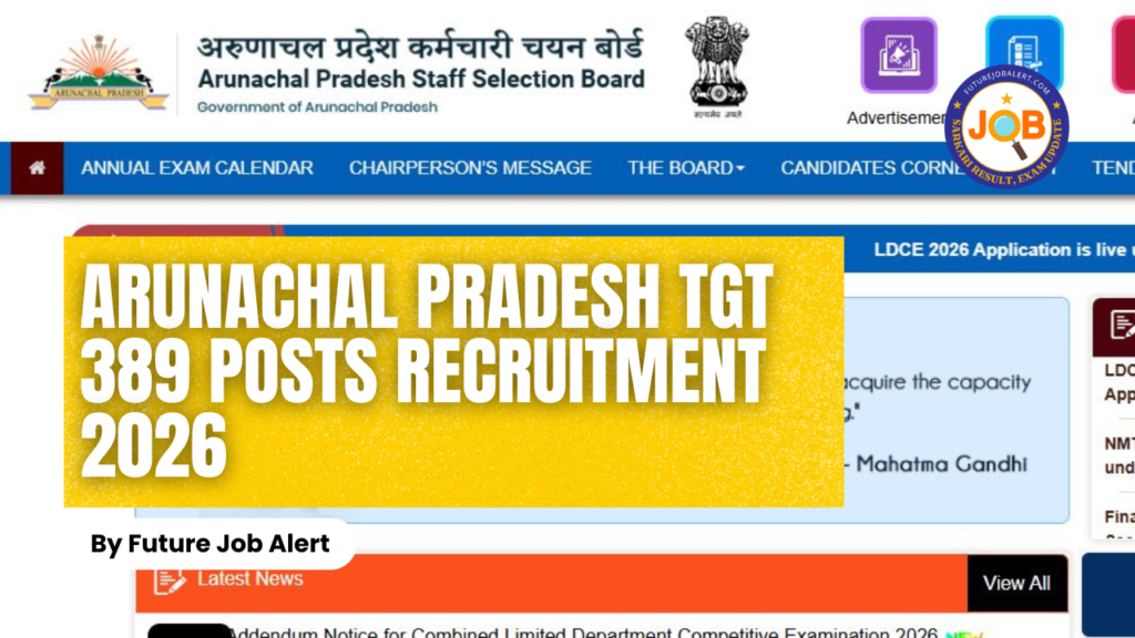 Arunachal Pradesh TGT