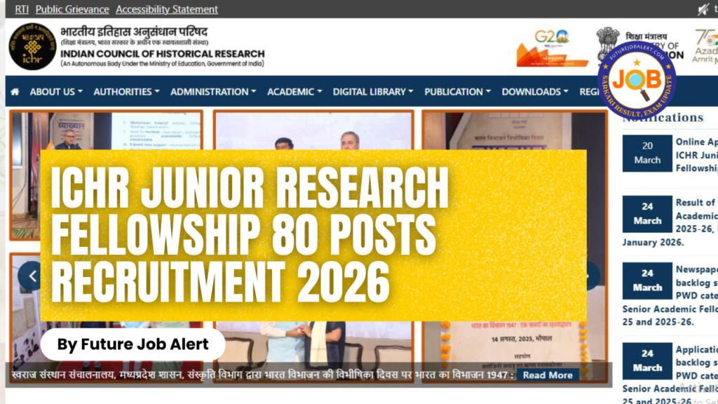 ICHR Junior Research Fellowship
