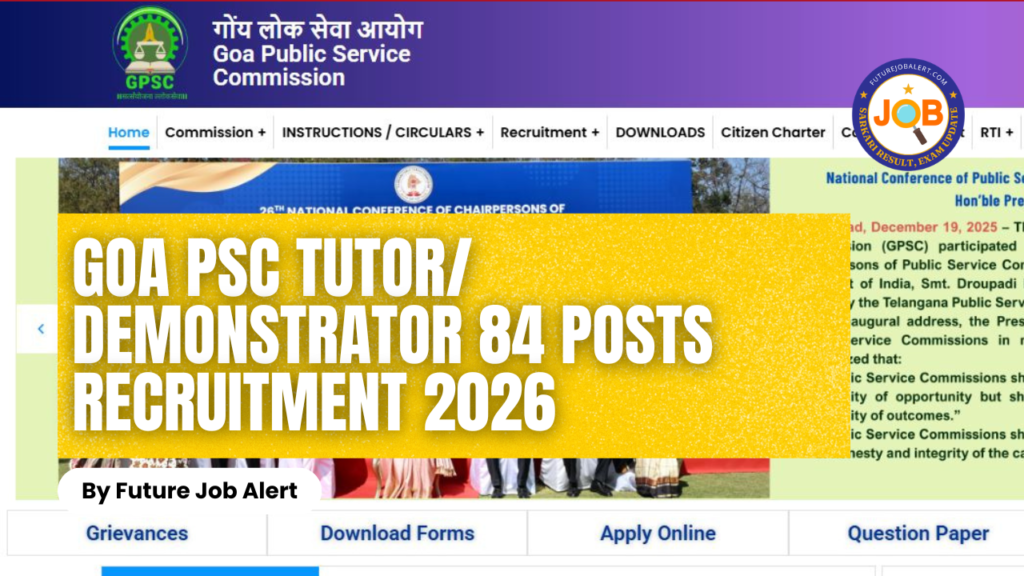 Goa PSC Tutor Demonstrator