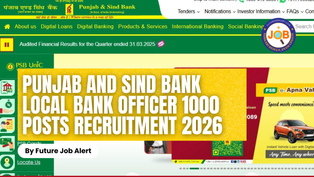 Punjab and Sind Bank Local Bank Officer