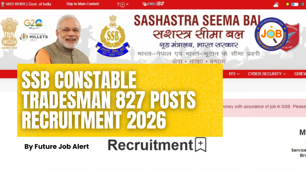 SSB Constable Tradesman