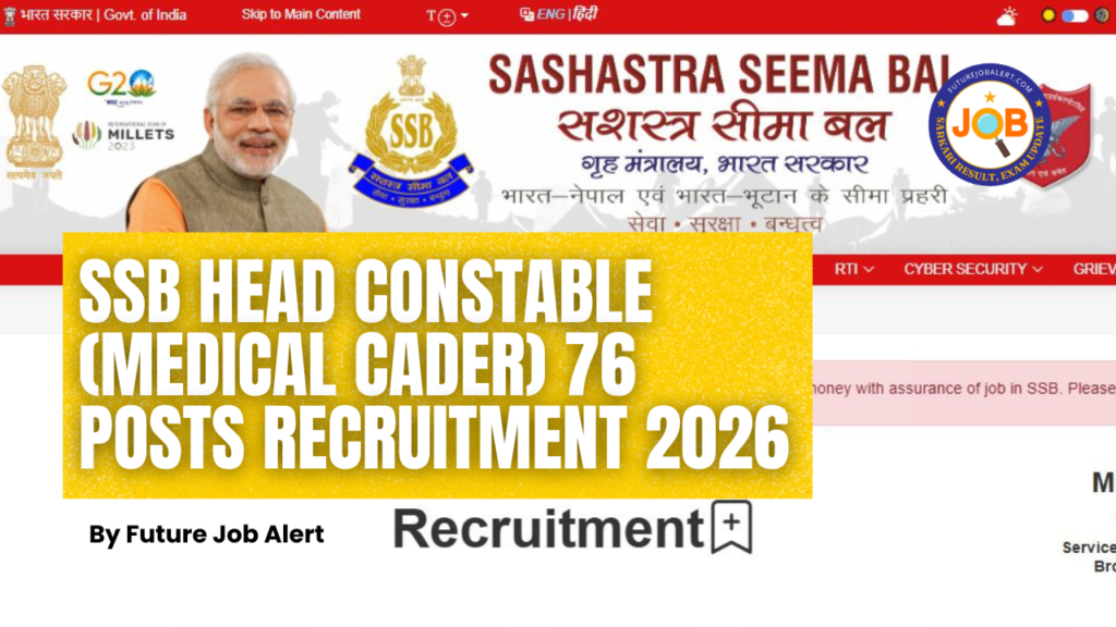 SSB Head Constable (Medical Cader)
