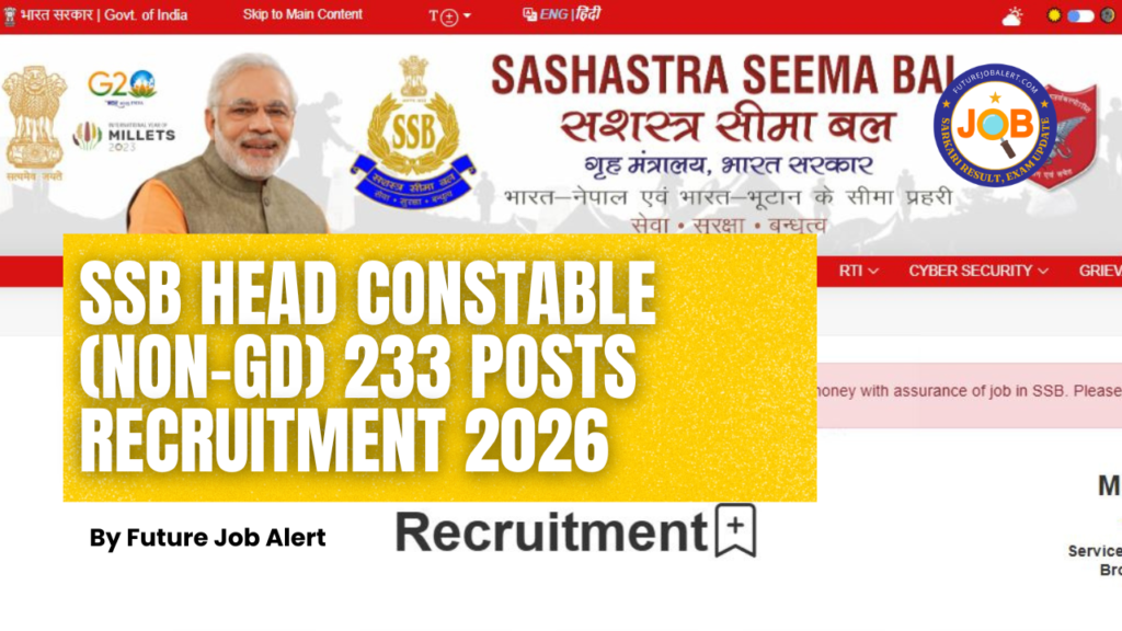 SSB Head Constable (Non-GD)