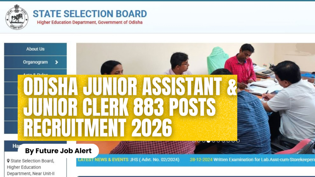 SSB Odisha Junior Assistant & Junior Clerk