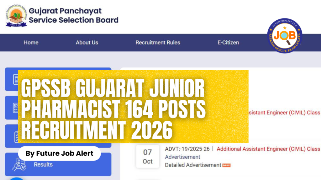 GPSSB Gujarat Junior Pharmacist