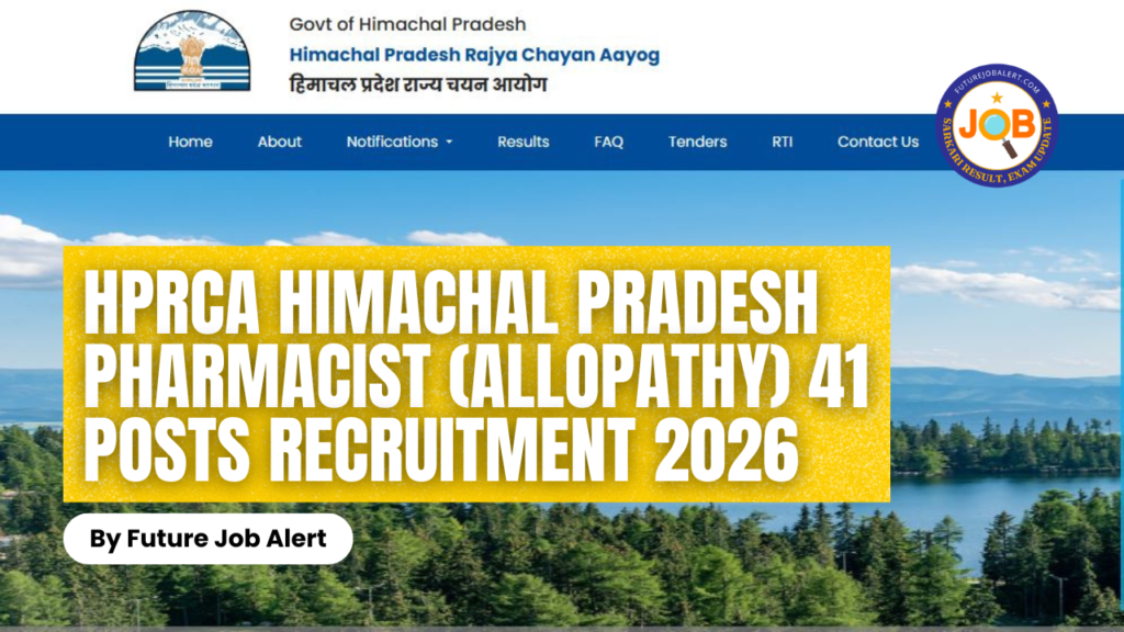 HPRCA Himachal Pradesh Pharmacist (Allopathy)