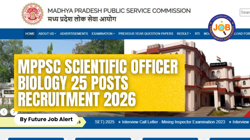 MPPSC Scientific Officer Biology