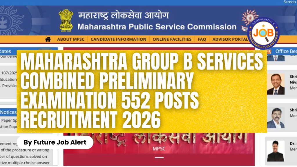 Maharashtra Group B Services Combined Preliminary Examination