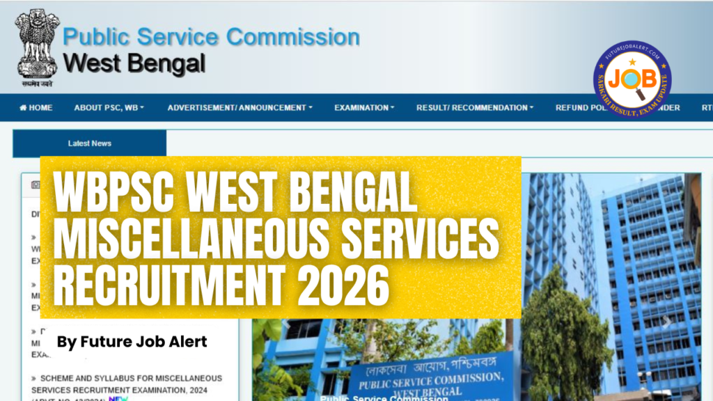 WBPSC West Bengal Miscellaneous Services