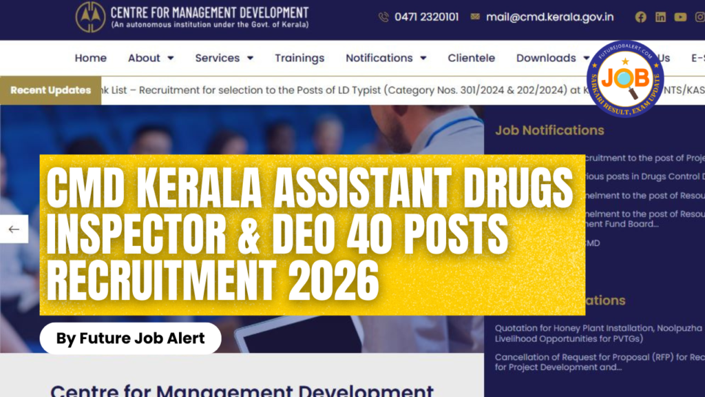 CMD Kerala Assistant Drugs Inspector & DEO