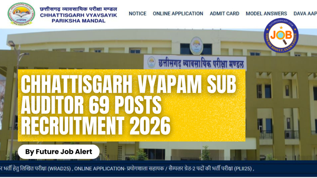 Chhattisgarh Vyapam Sub Auditor