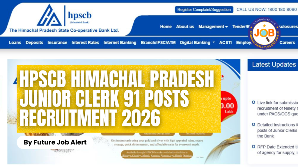 HPSCB Himachal Pradesh Junior Clerk