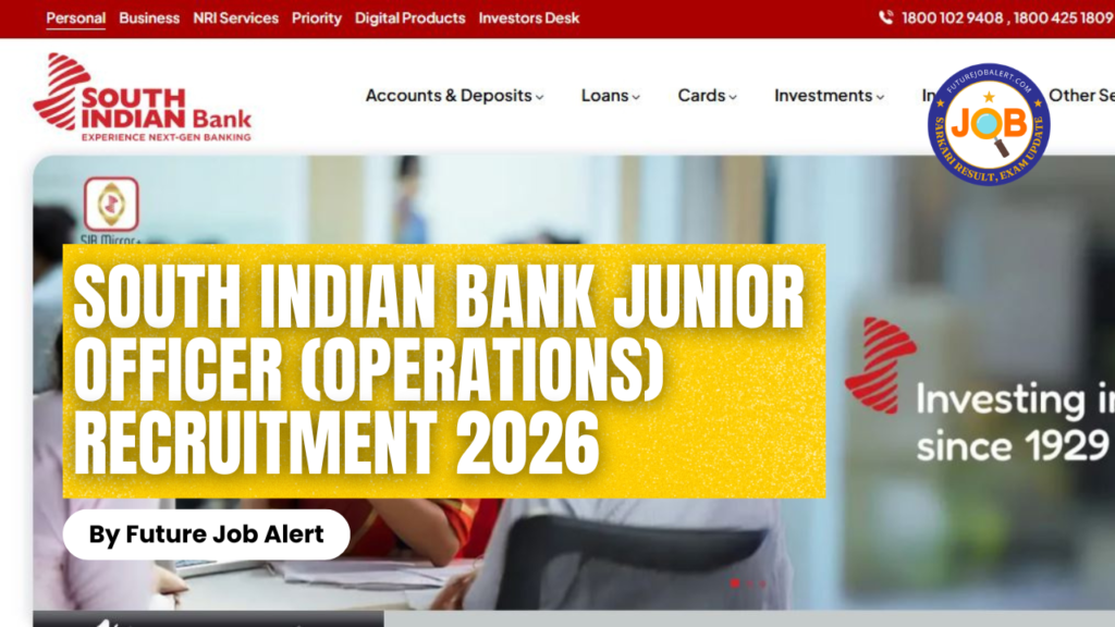 South Indian Bank Junior Officer (Operations)