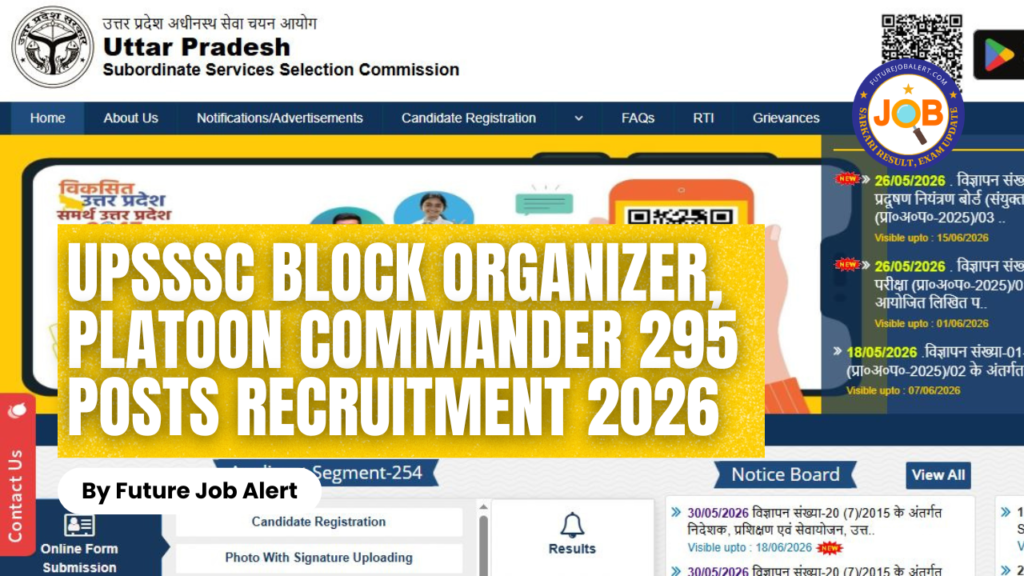 UPSSSC Block Organizer, Platoon Commander