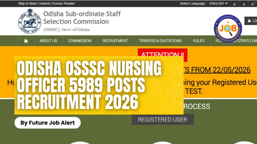 Odisha OSSSC Nursing Officer