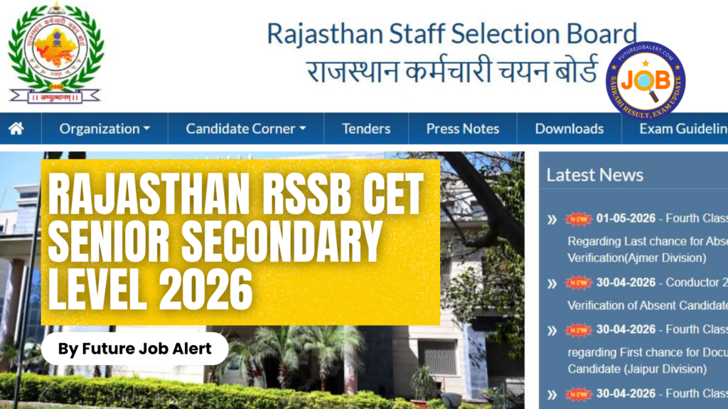 Rajasthan RSSB CET Senior Secondary Level 2026