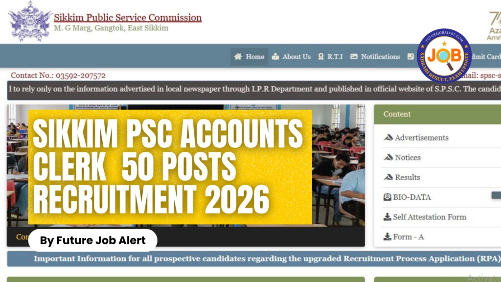 Sikkim PSC Accounts Clerk