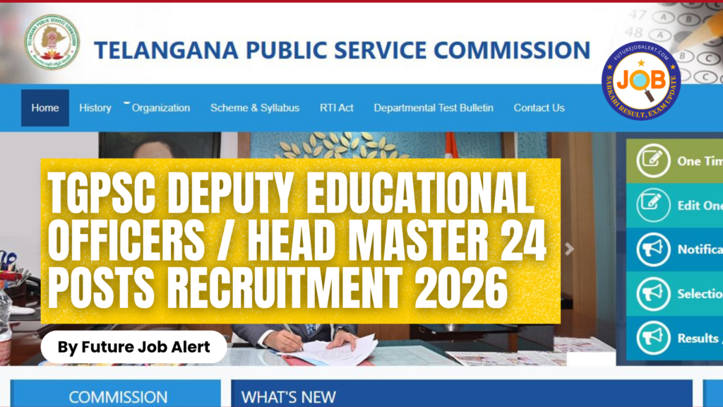TGPSC Telangana Deputy Educational Officers  Head Master