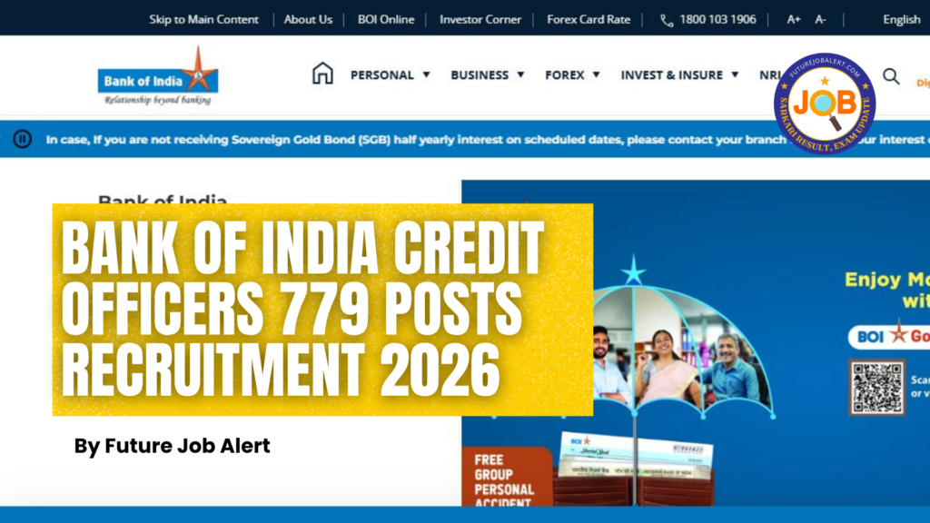 Bank of India Credit Officer