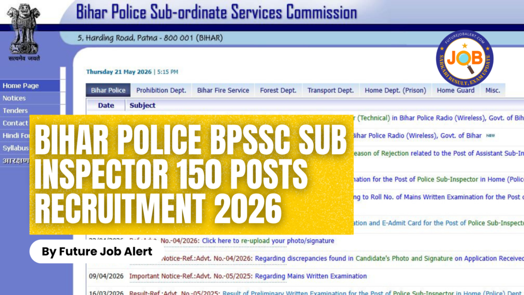Bihar Police BPSSC Sub Inspector