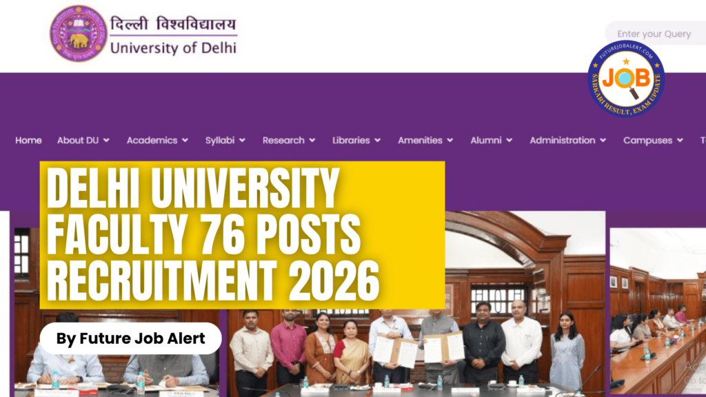 Delhi University Faculty 2026