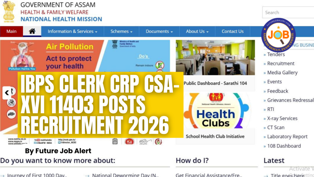 IBPS Clerk CRP CSA-XVI 2026