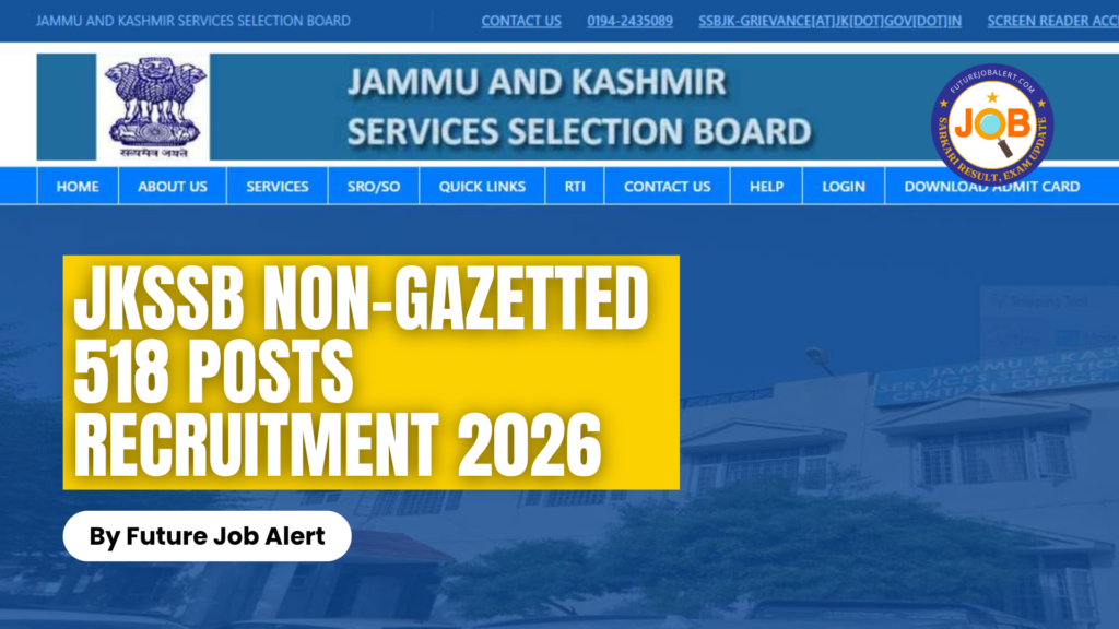 JKSSB Non-Gazetted Vacancies