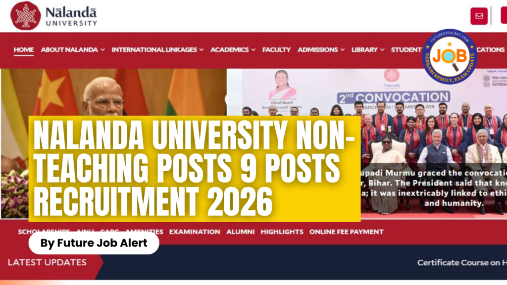 Nalanda University Non-Teaching 2026