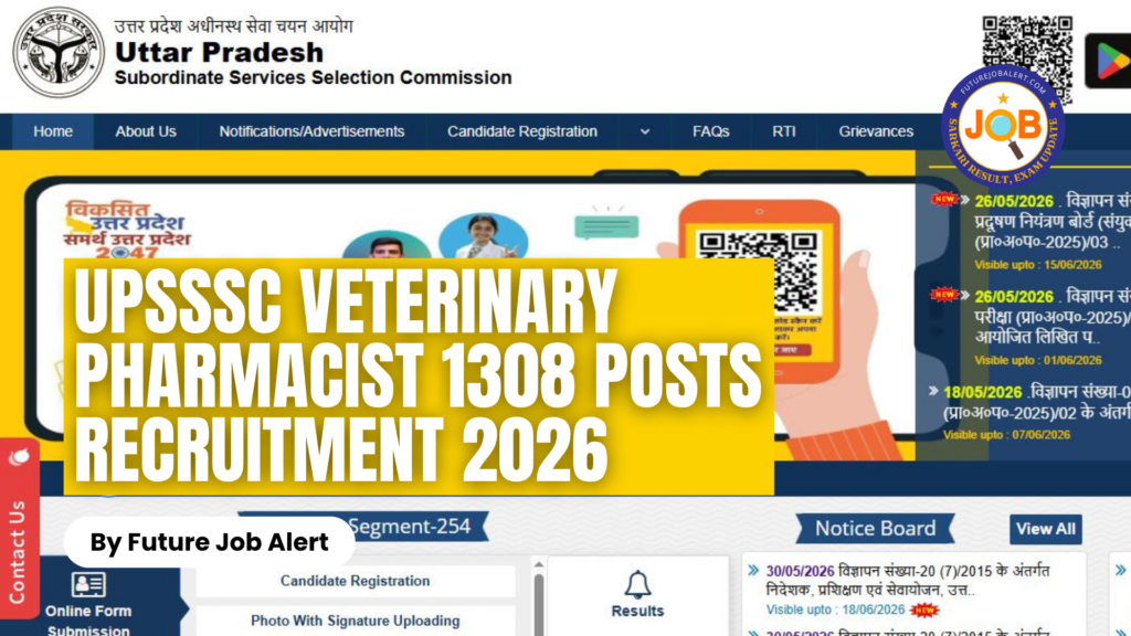 UPSSSC Veterinary Pharmacist